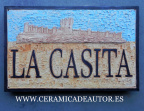 Placa Mural 40x30 cms.Personalizada .Ubicvaion: exteriores.